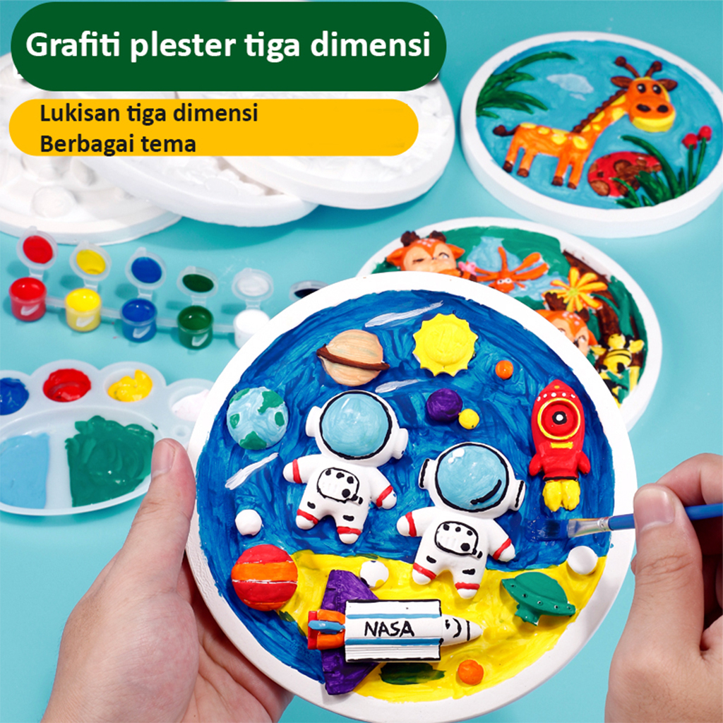 Mainan Mewarnai Grafiti plester 3D mainan DIY Cocok Untuk Hadiah
