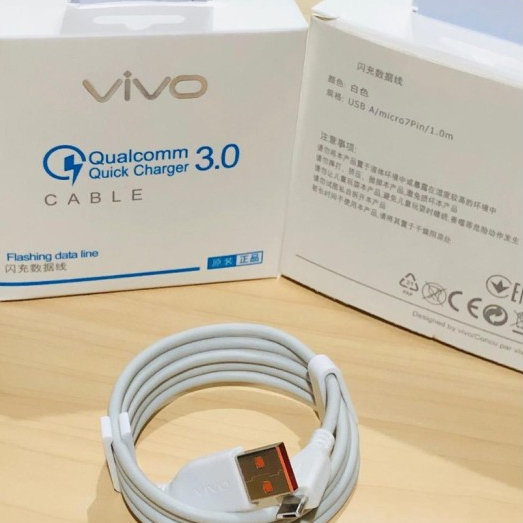 KABEL DATA VIVO ORIGINAL QUALCOM 3.0A MICRO &amp; TIPE C