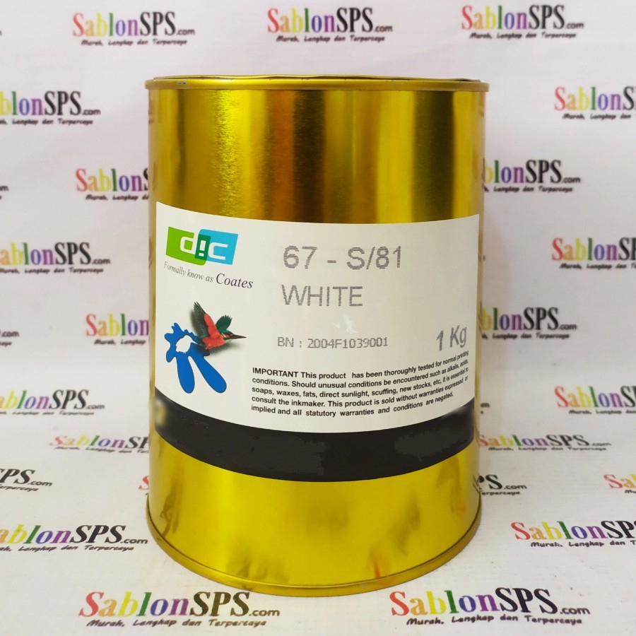 TINTA SABLON GELAS COATES 67 - S/81 PUTIH WHITE 1KG