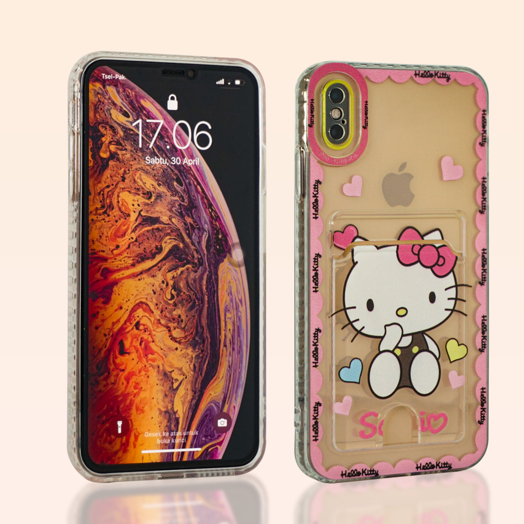 Casing Oppo A78 5G SOFT CASE MOTIF TRANSPARANT with SLOT CARD