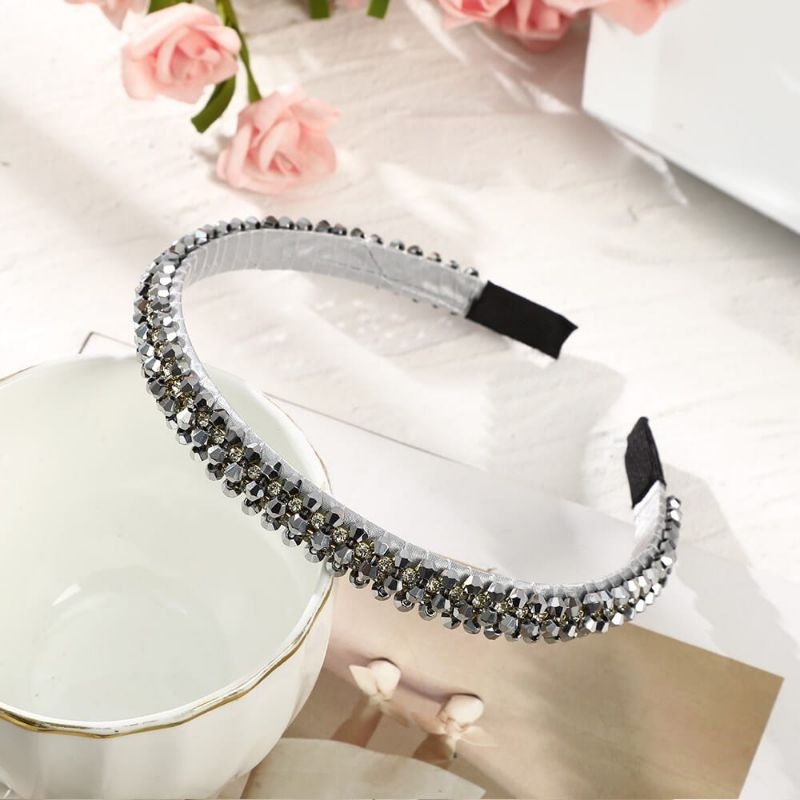 Bando Lilit Manik-Manik Diamond Super Premium Bandana Import Korea Dewasa Headband