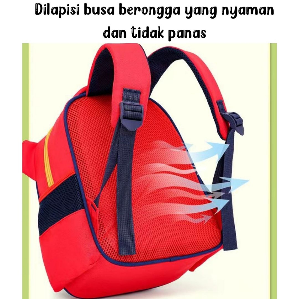 [M.Toys] Tas Ransel Anak Sekolah Karakter Imut dan Lucu Timbul 6D Buat Paud Sampai TK Kualitas Import Premium -M0233