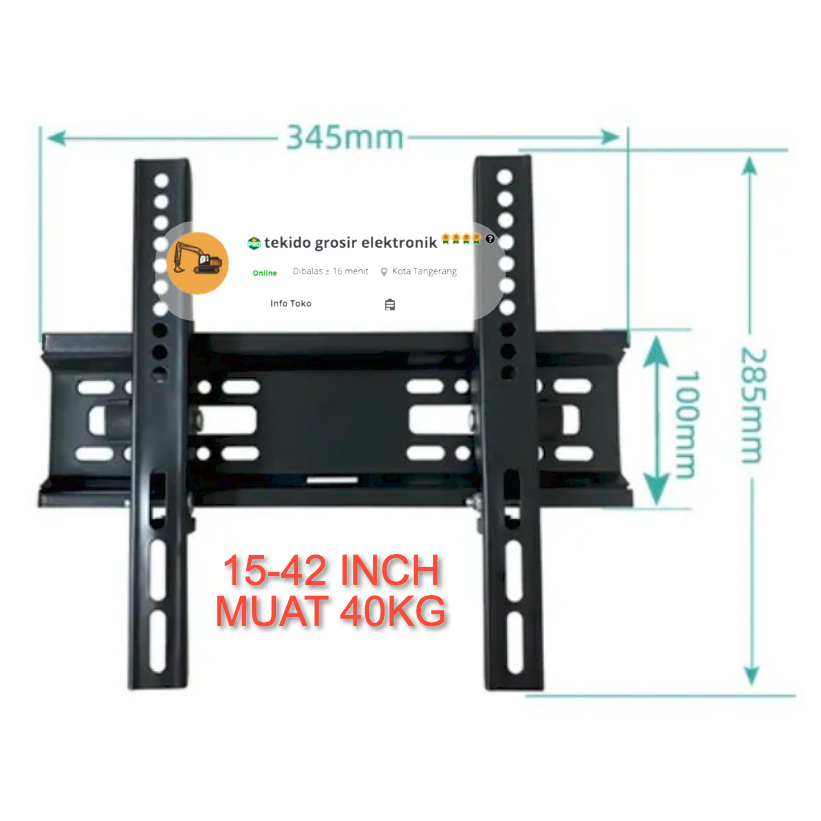 Bracket Braket Breket LED TV 15 inch - 32 inch Braket TV LED