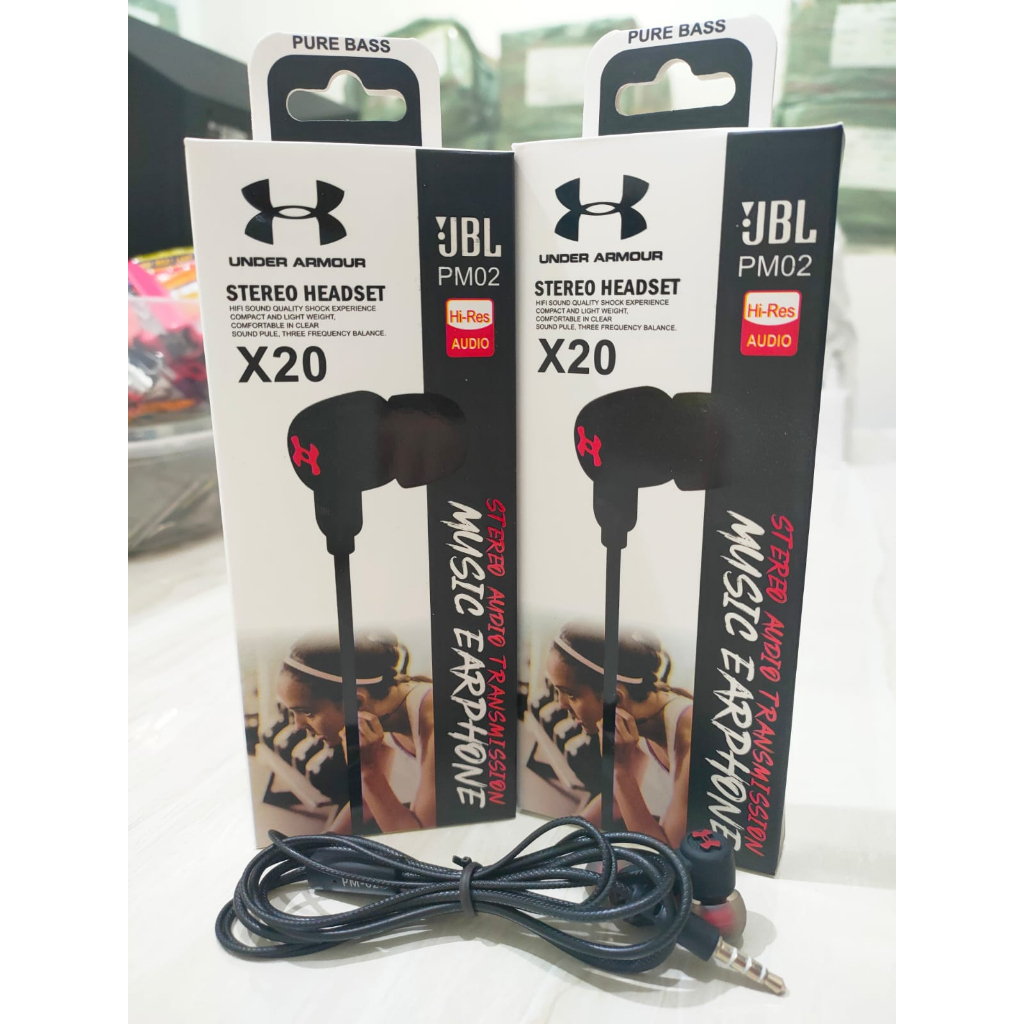 HANDSFREE HEADSET JBL PM-02 X20 PURE BASS