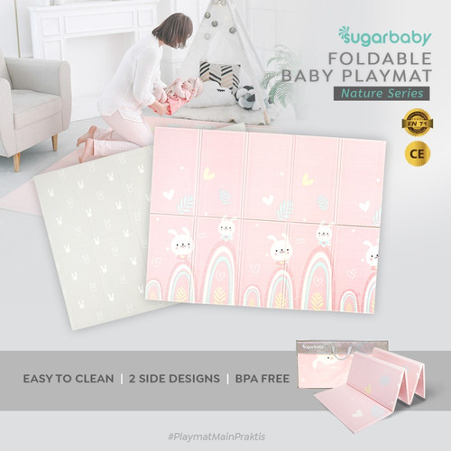 Sugarbaby / sugar baby Foldable Baby Playmat murah (Nature Series) / Playmat Lipat Anak / Karpet Lipat Bayi / Matras Bayi