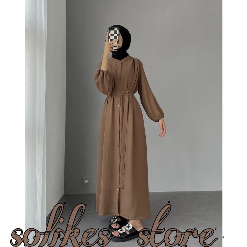 Dara gamis Set Kulot Kemeja Long Tunik Crinkle Printing / Setelan Wanita Jumbo Ld 110 Long Tunik / S