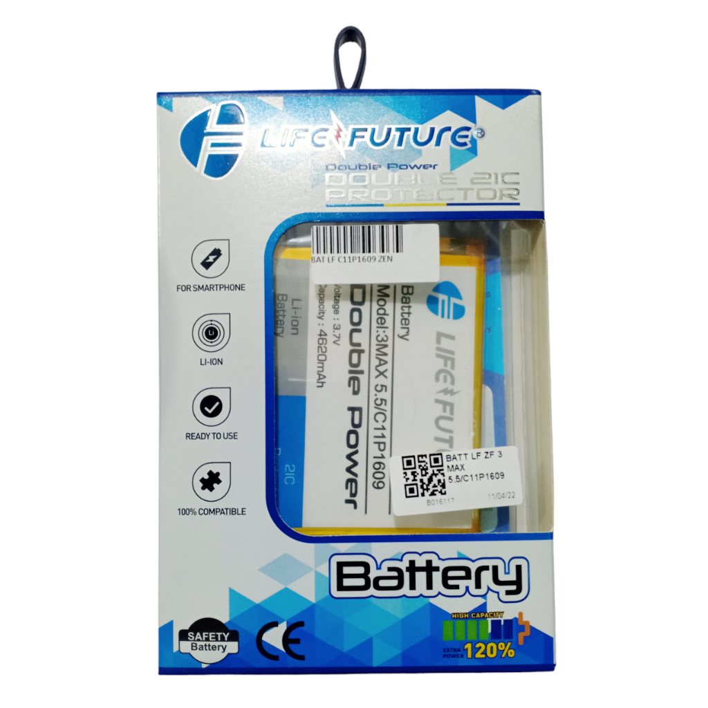 Baterai Life Future Asus Zenfone 3 Max ZC553KL Zenfone 4 Max ZC520KL Batu Batre HP Asus Zenfone 3 Ma