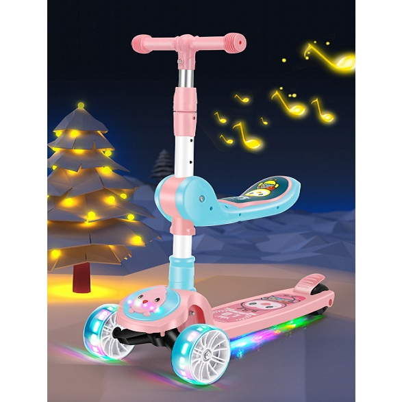 Scooter Anak Skuter Otoped Roda 3 Type Bird Mainan Anak Musik  Tempat duduk dan Lampu