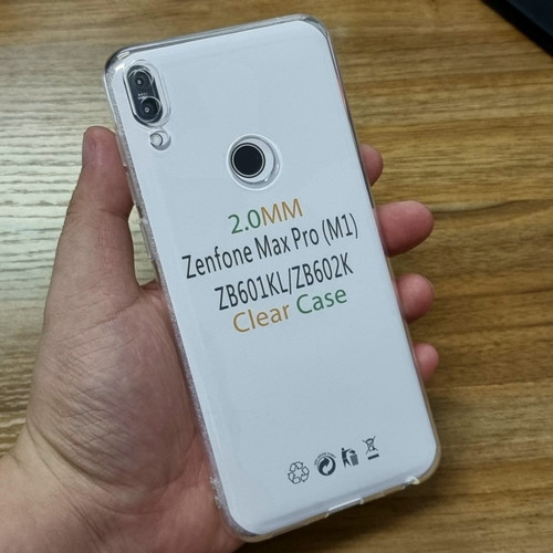 Case Zenfone Max PRO M1 Casing Clear HD KETEBALAN 2MM BENING TRANSPARAN TPU Premium Softcase