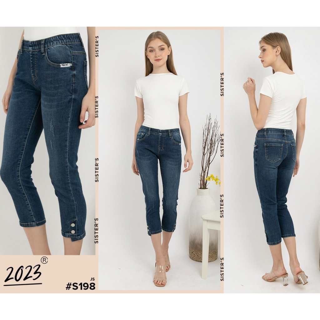 2023 Celana 7/9 Jeans Wanita 198
