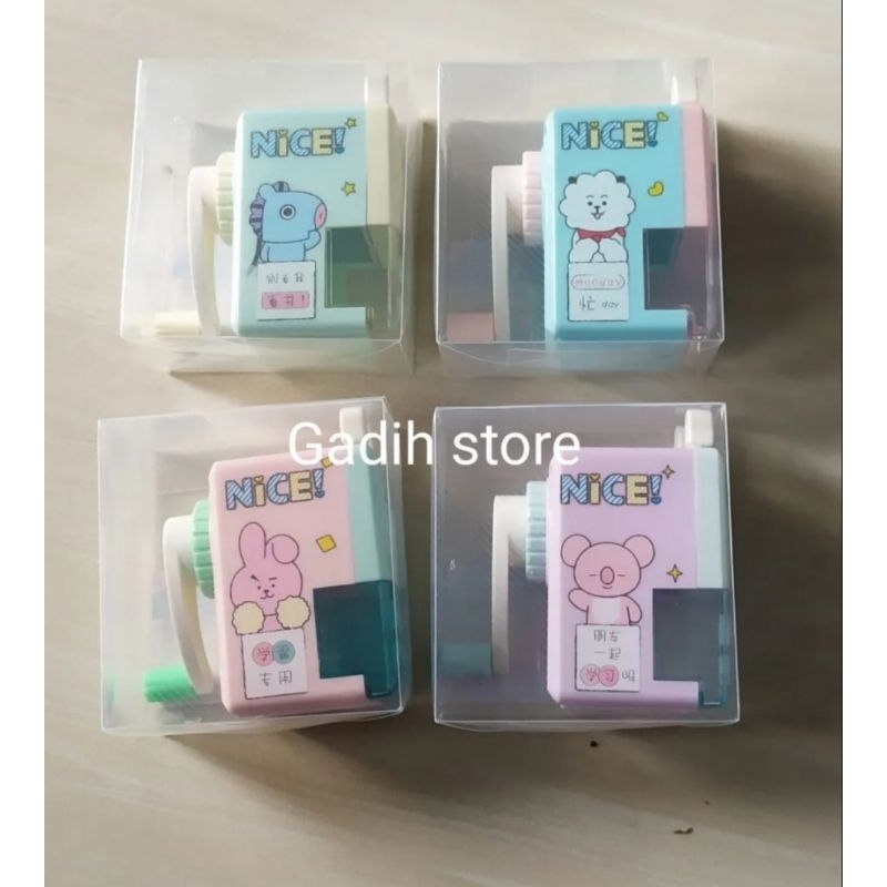 

serutan rautan putar karakter BTS