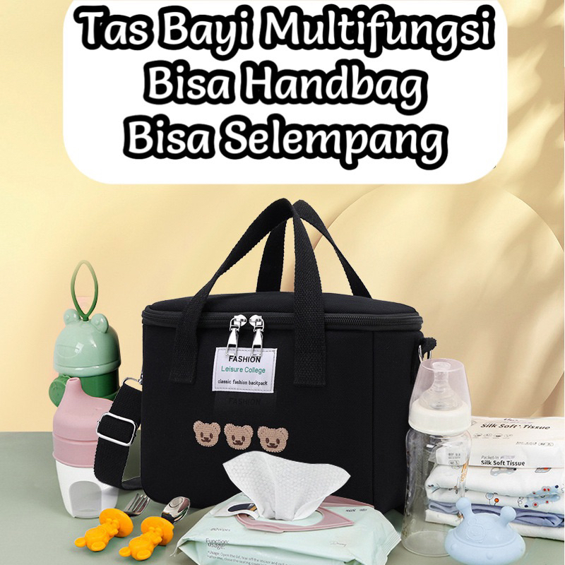 TAS BAYI 6018 - TAS RANTANG “FASHION LEISURE COLLEGE” TAS SUSU BAYI RANTANG MAKANAN TAS PERLENGKAPAN BAYI - H