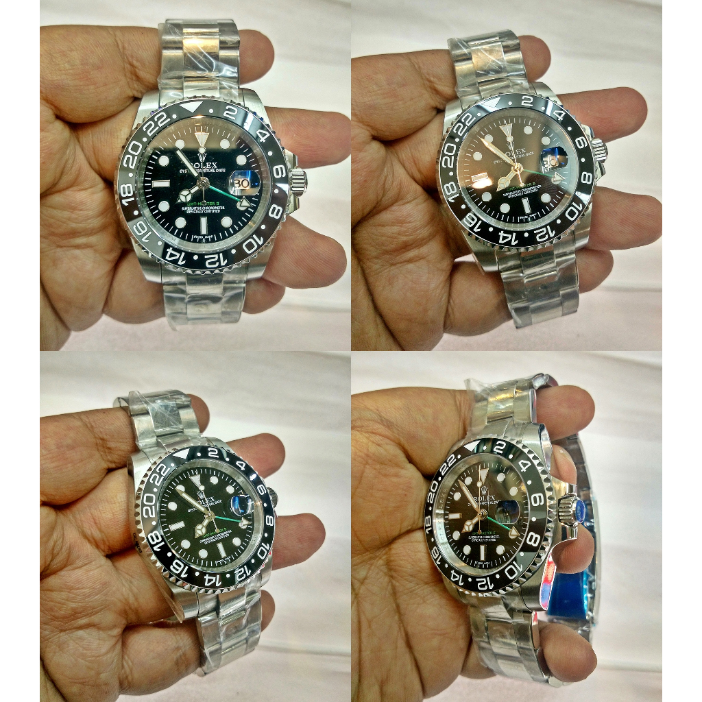 RLX® GMT-Master II Black Panther Ceramic Silver Steel