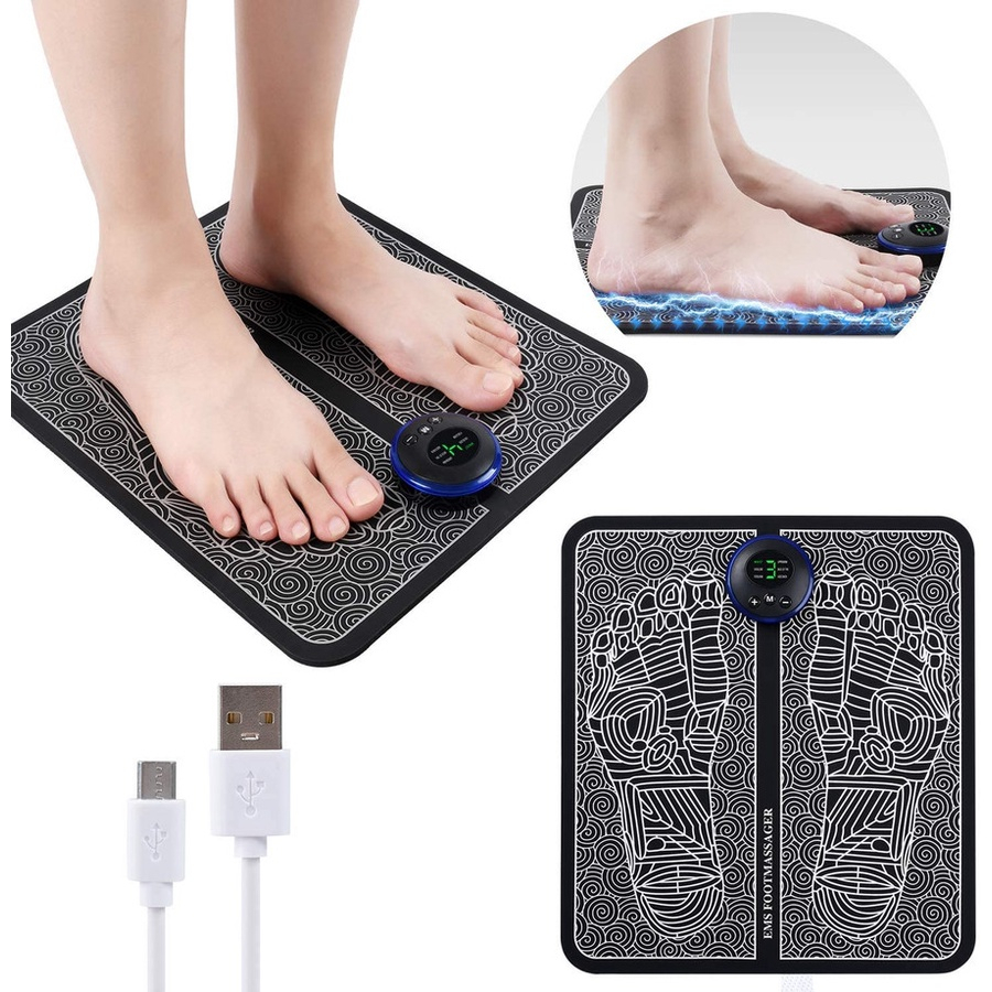 [COD] EMS Foot Massager Pad Alat Pijat Kaki Akupuntur Listrik Pulse Elektrik