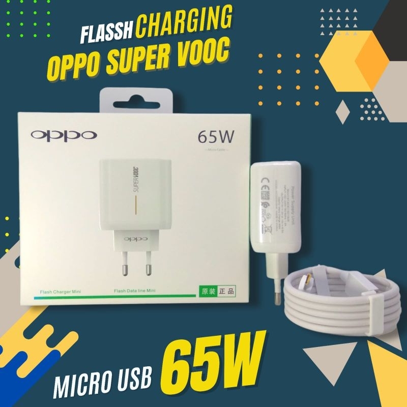 CHARGER OPPO SUPER VOOC 65W ORIGINAL KN 100%