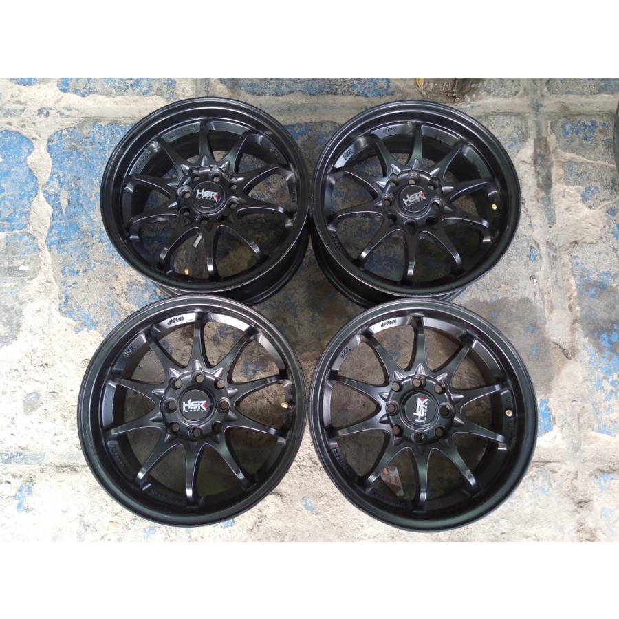 Velg Mobil Racing Bekas HIROSHIMA R15 Lebar 6,5 Baut 4 ET40