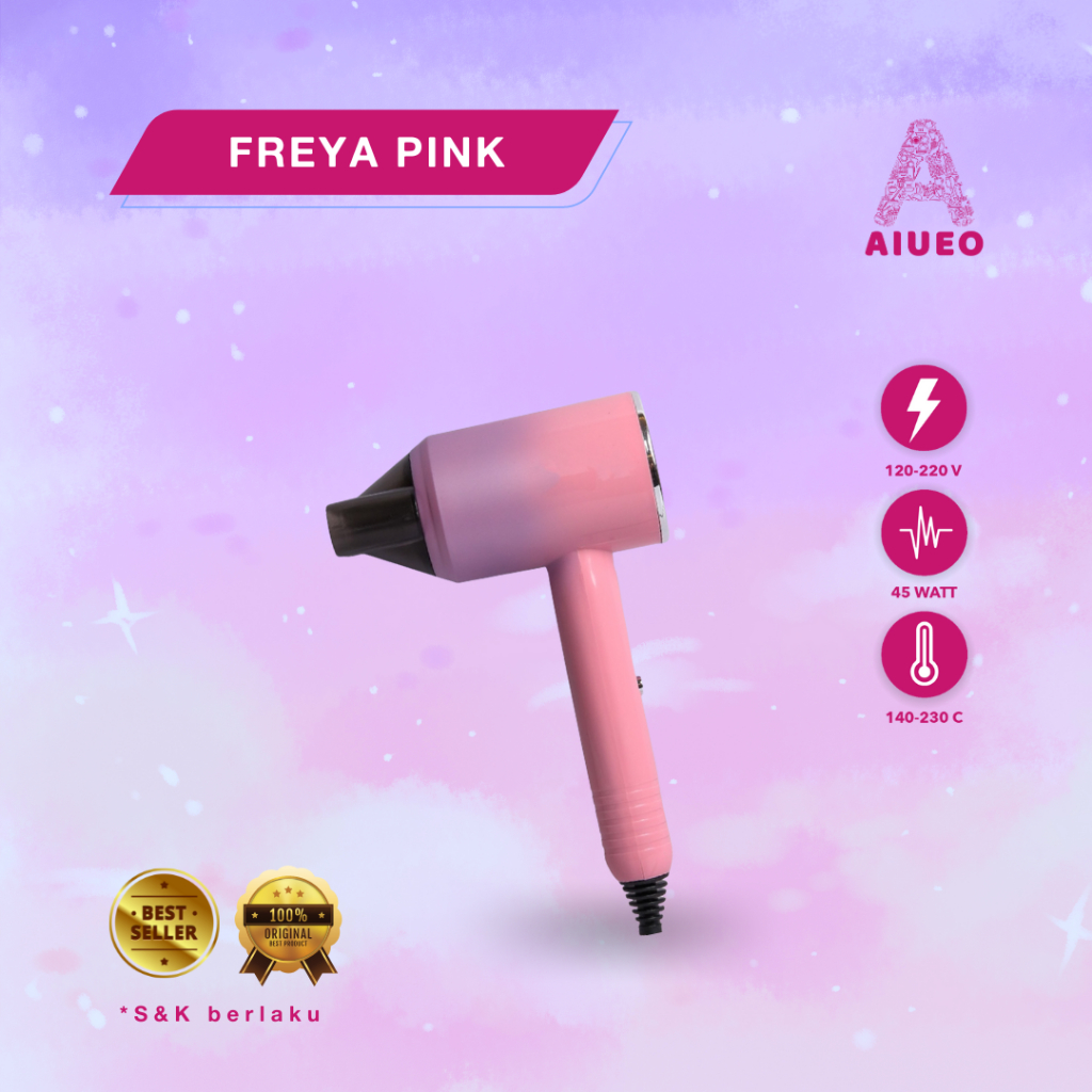 Hair Dryer Low Watt - Hairdryer Mini - Pengering Rambut Profesional Salon Freya