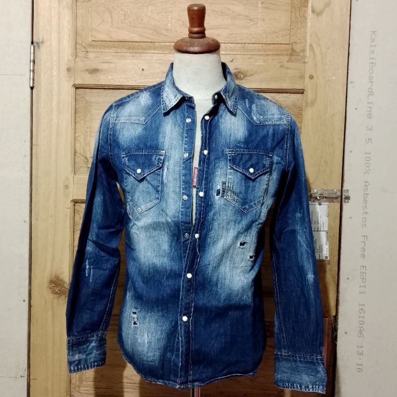 Jaket Denim Original Brand DSQUARED2 Second