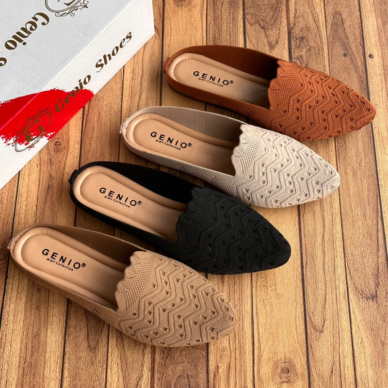 SANDAL WANITA SLOP RAJUT IMPORT GENIO E01