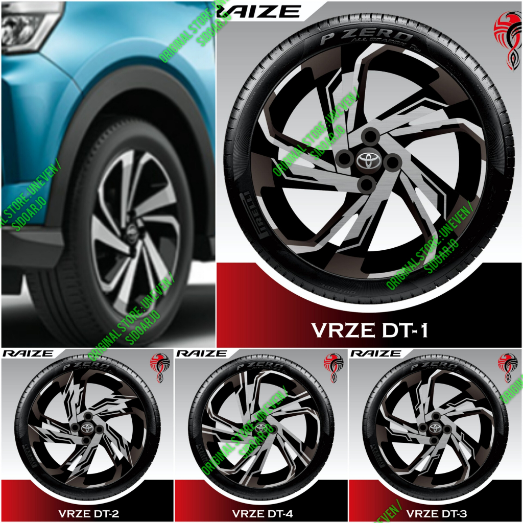 STICKER VELG TOYOTA RAIZE