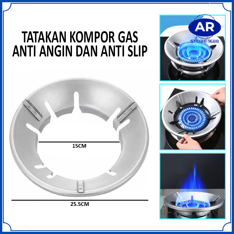 AR TATAKAN KOMPOR GAS ANTI ANGIN DAN ANTI SLIP / TATAKAN COVER KOMPOR GAS UNIVERSAL