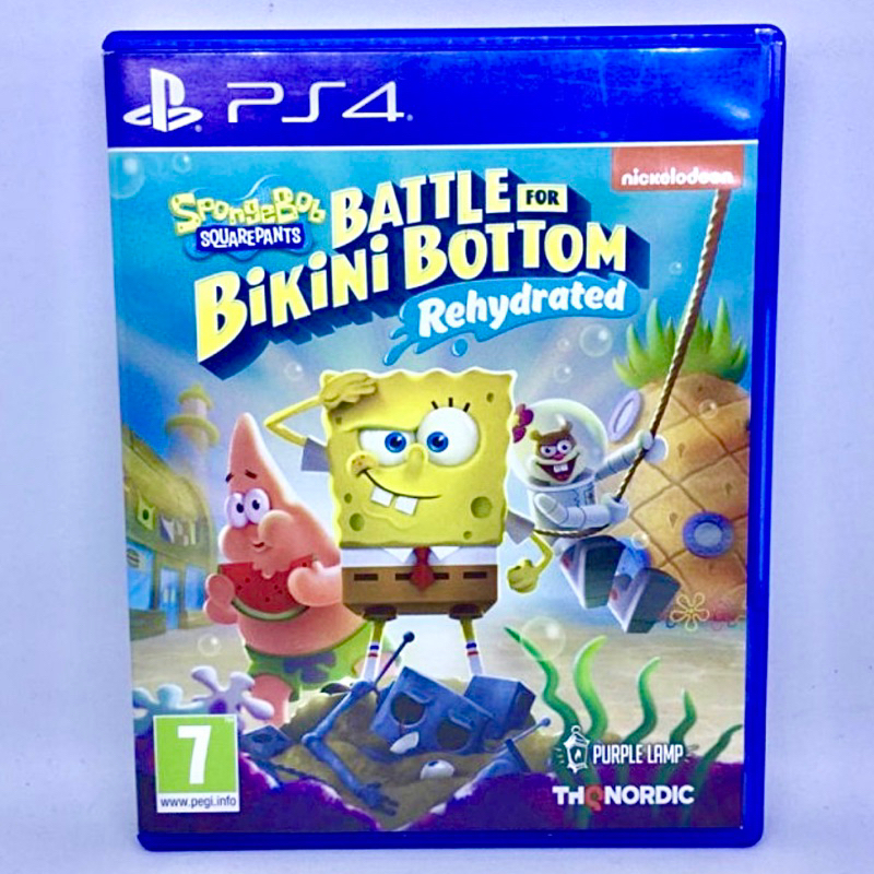 Spongebob Squarepants Ps4 Ps5 Battle for Bikini Bottom Rehydrated Playstation Ps 4 5 Game anak kaset