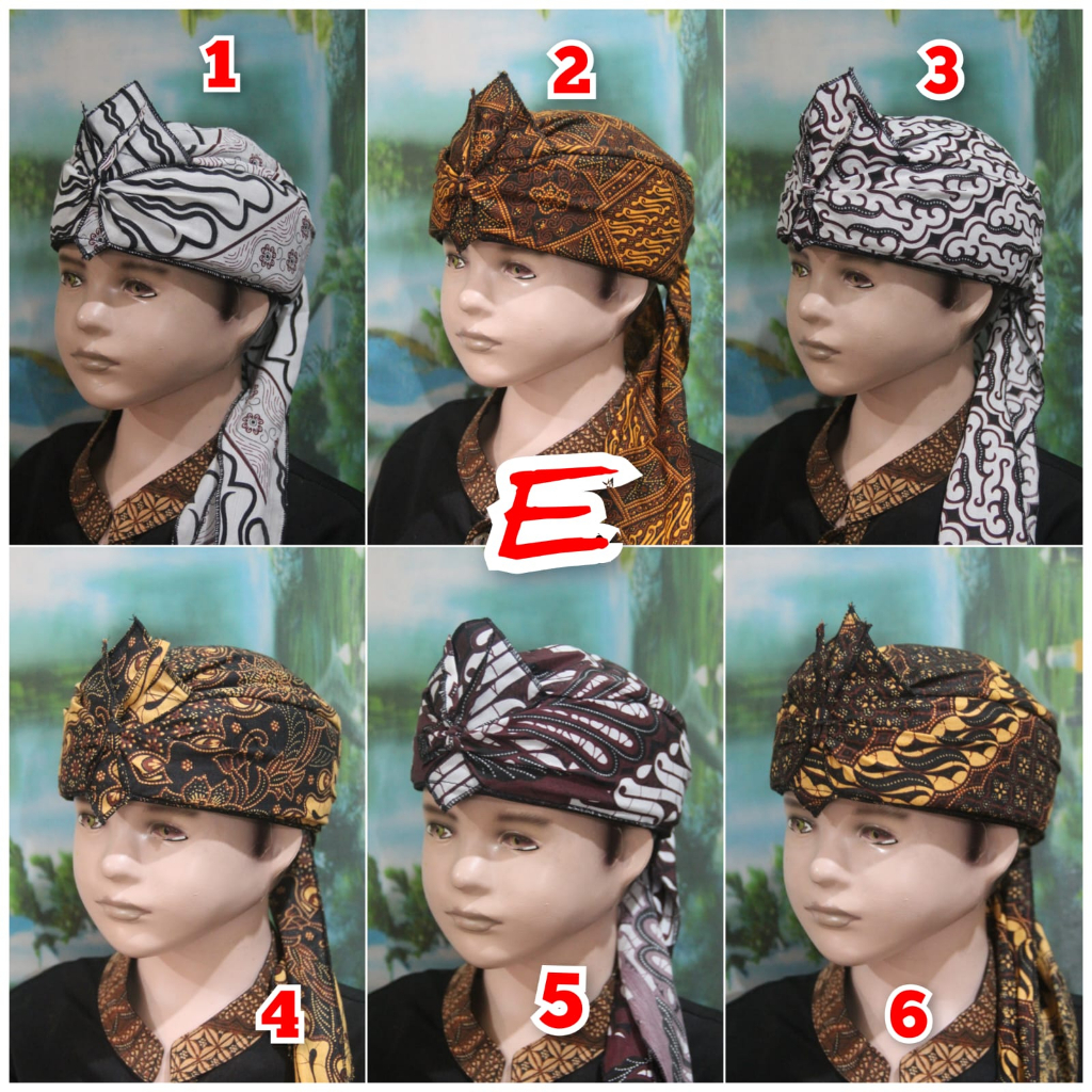 BLANGKON SUNDA JAWA TRADISIONAL ANAK ANAK 1-10 TAHUN ATAS TUTUP (GS 04)