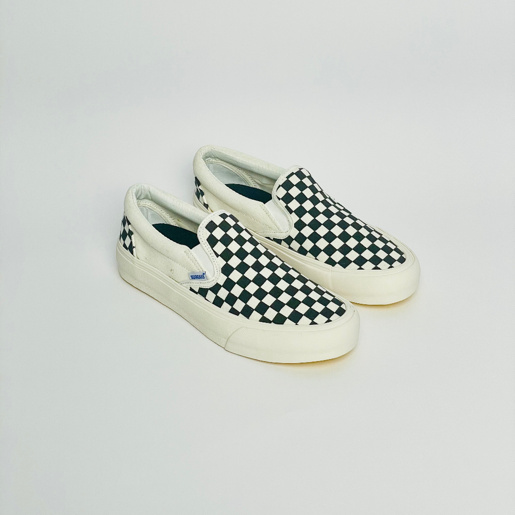 SIDSNEAKS - Sepatu Slip On Pria Exelas CB Black/Off White OG