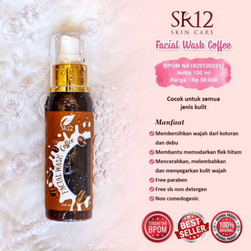 

Facial Wash Coffe SR12 Herbal Skincare