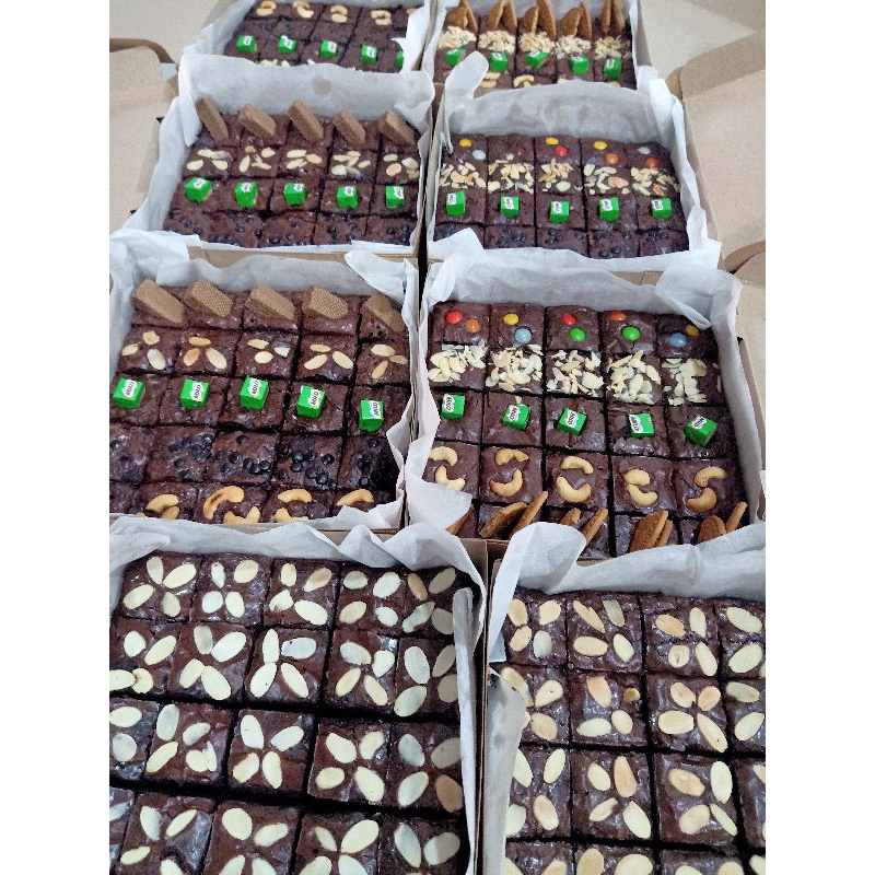 

Brownies fudgy lembut bahan premium