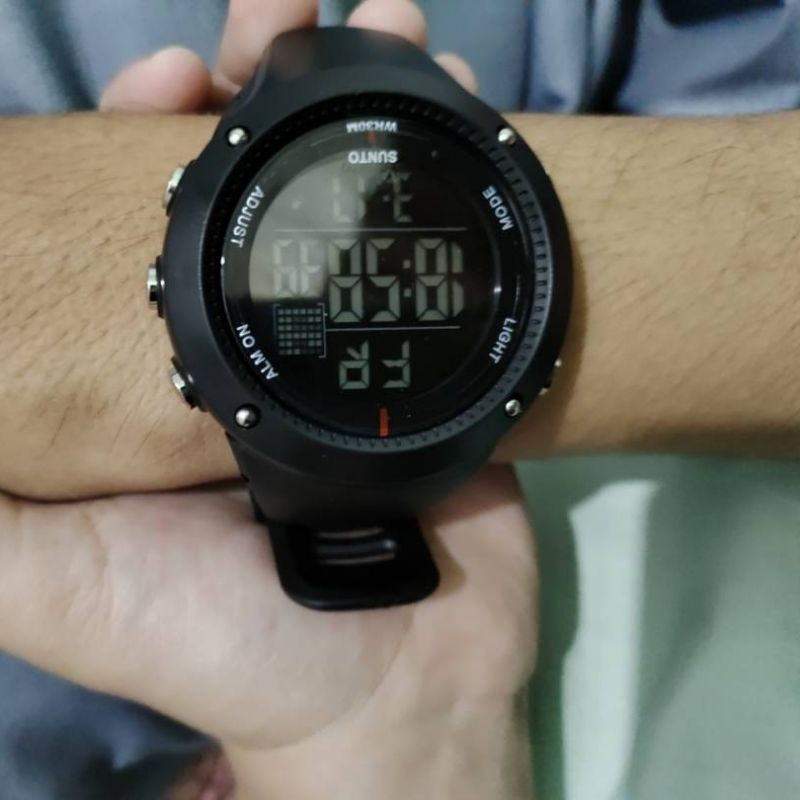 Jam tangan Cowok digital pria sport Sporty Anti Air Waterproof Keren Terbaru