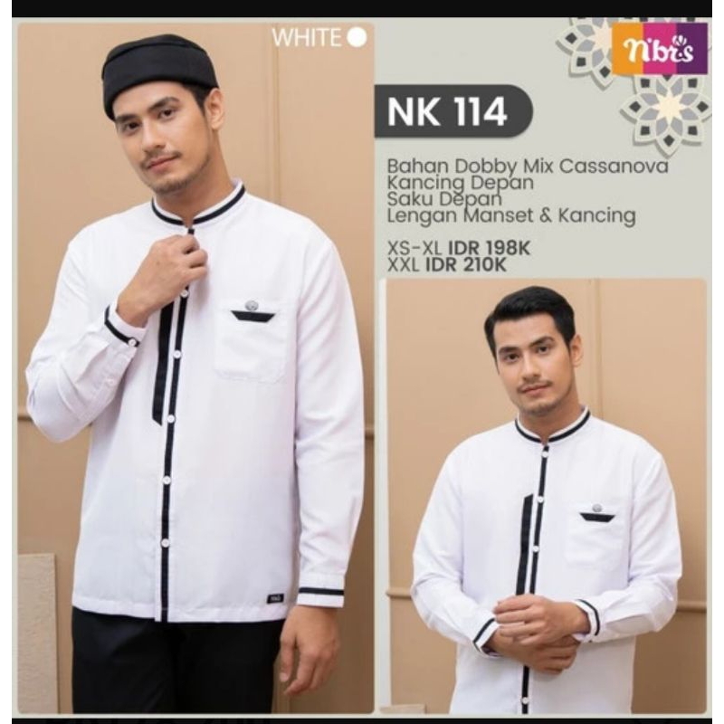 Koko Dewasa Putih Nibras NK 114