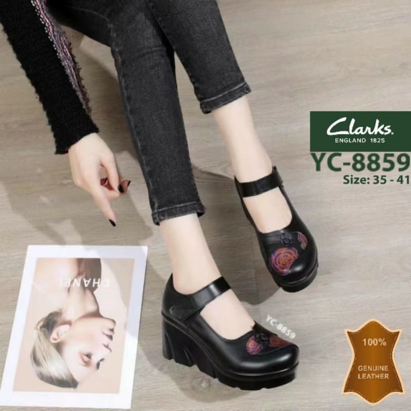 clarks YC 8859 wedges 7cm