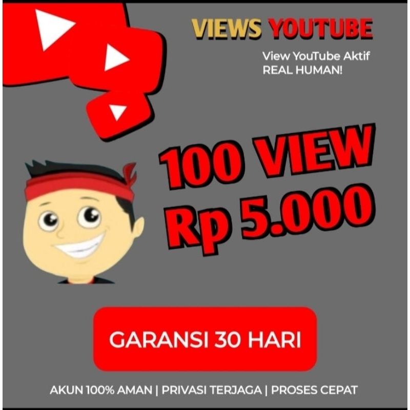 YOUTUBE VIEW REAL HUMAN (ANTI DROP)