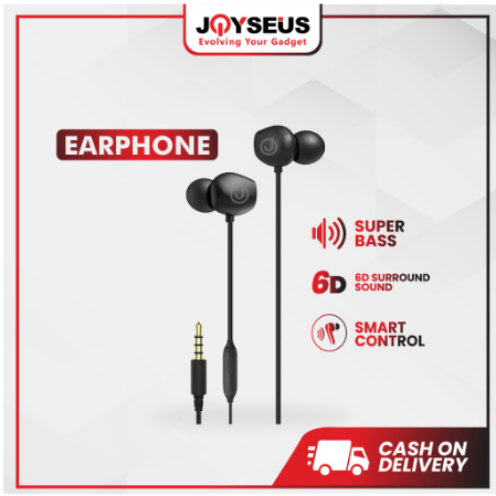 headset Handsfree JOYSEUS JOYE02 In Ear Sport Bass Subwoofer + Microphone