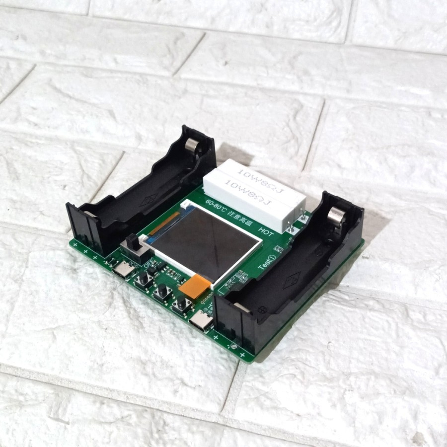 Jtterang 18650 Tester Lcd Baterai Lithium Tester Kapasitas Cek Discharger
