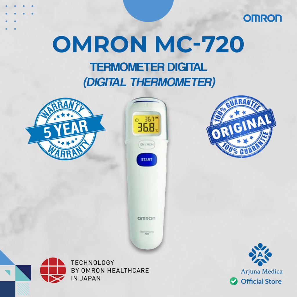 Termometer Digital Omron MC-720 | Termometer Digital OMRON Pengukur Suhu Tubuh MC-720