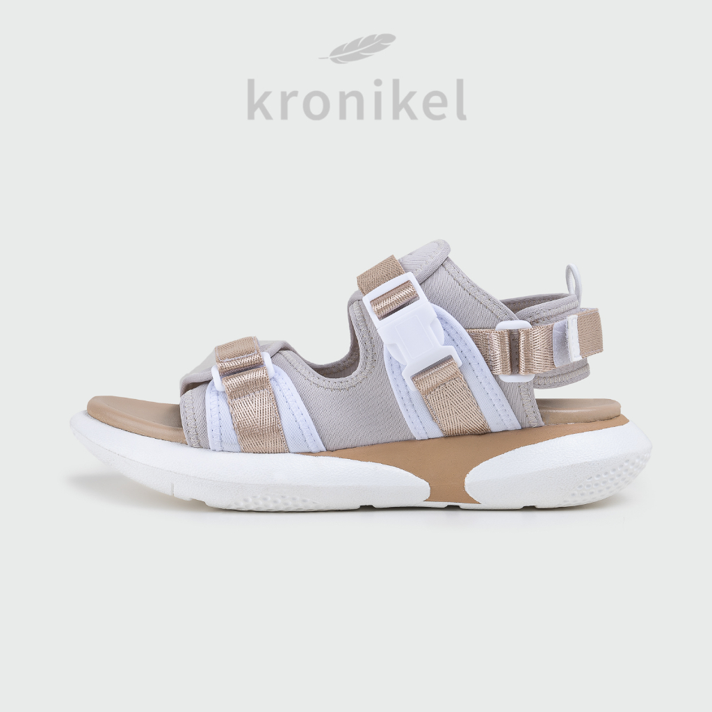 [PREMIUM LOKAL BRAND] KRONIKEL PROJECT // SANA 2-in-1 Sandals - Gold Cream