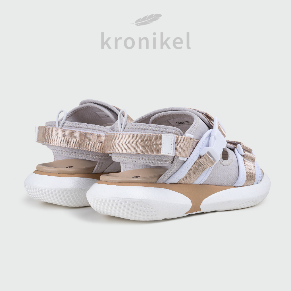 [PREMIUM LOKAL BRAND] KRONIKEL PROJECT // SANA 2-in-1 Sandals - Gold Cream