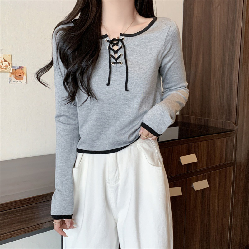 【 Bra Mall 】BJ-048  Blouse Knit Korean Style Premium Import Rajut Adem dan Tebal | Atasan Knit Korean Style Import Student