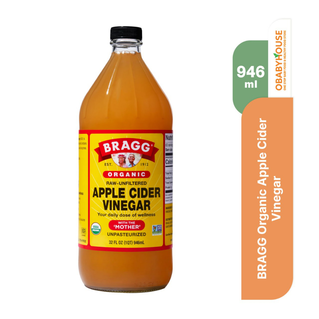 Bragg Organic Apple Cider Vinegar / Cuka Apel ACV 946 ml