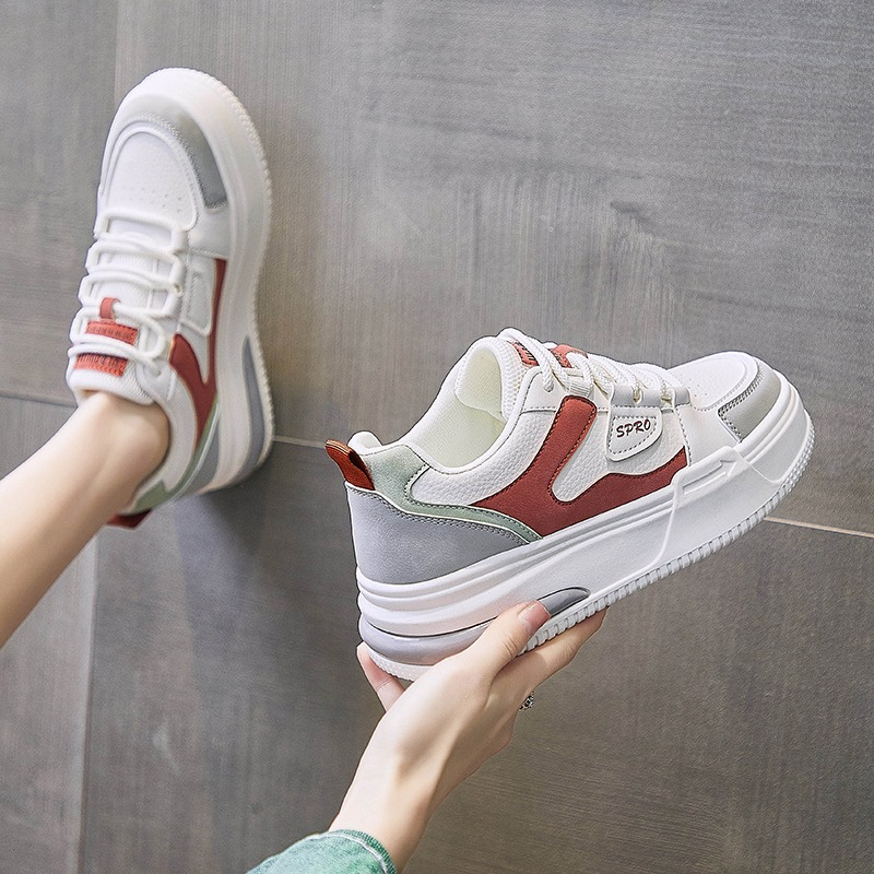 Sepatu Sneakers Wanita Import Putih Tinggi Korea 1050