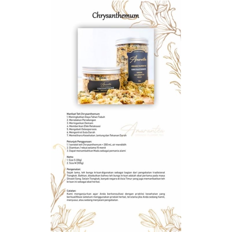 

AMARANTEA CHRYSANTHEMUM 130gr & 70gr