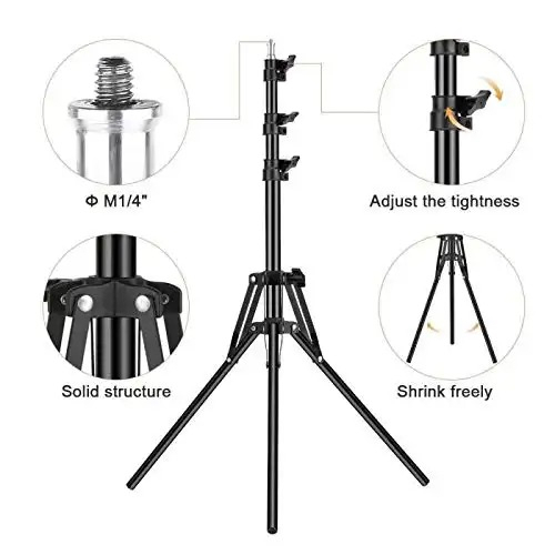 Tripod Light Stand 2m for Studio Lightning Portable stand lampu - Tripod