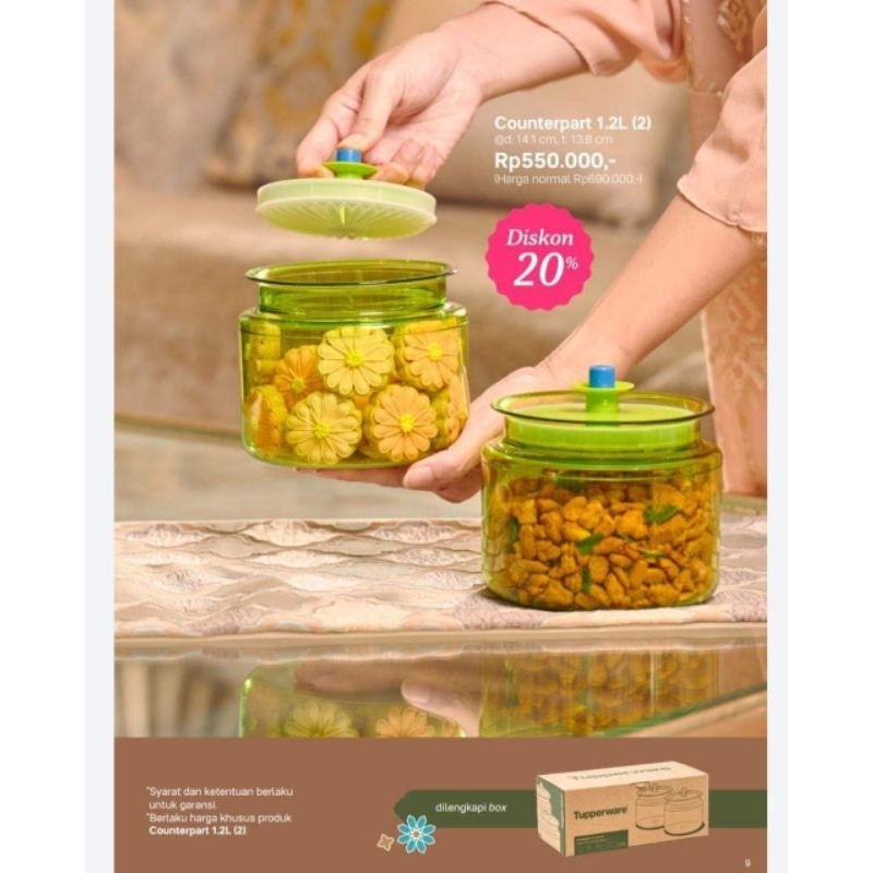 Counterpart Cp Toples kristal Tupperware