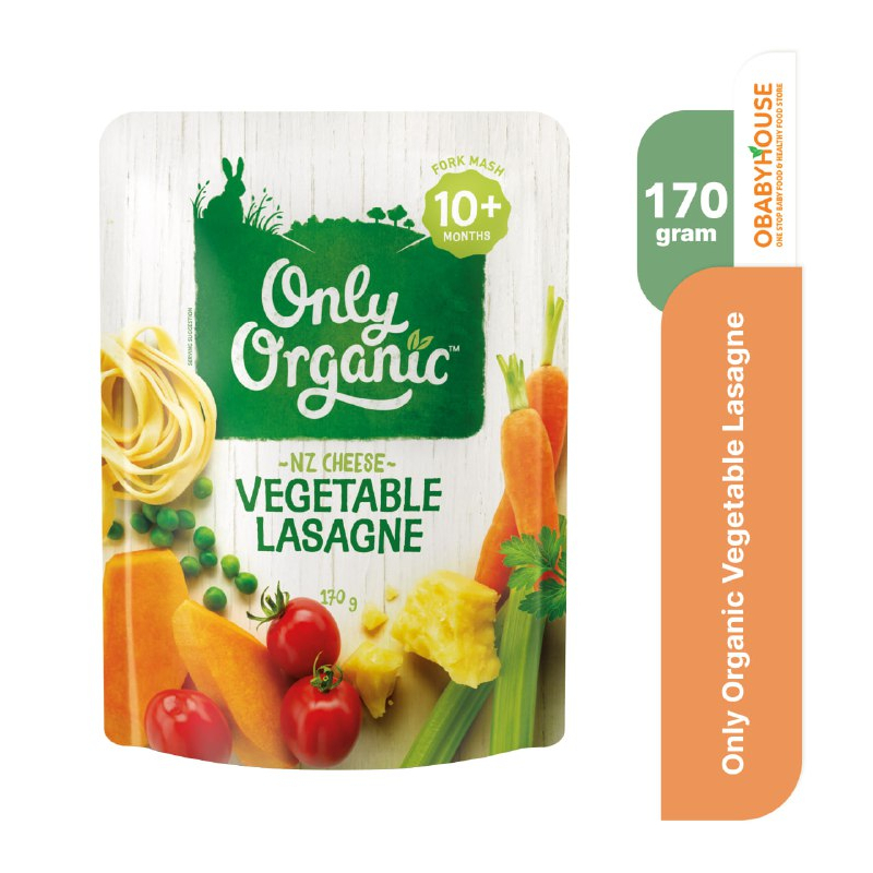 Only Organic Vegetable Lasagne 10+ Months 170g