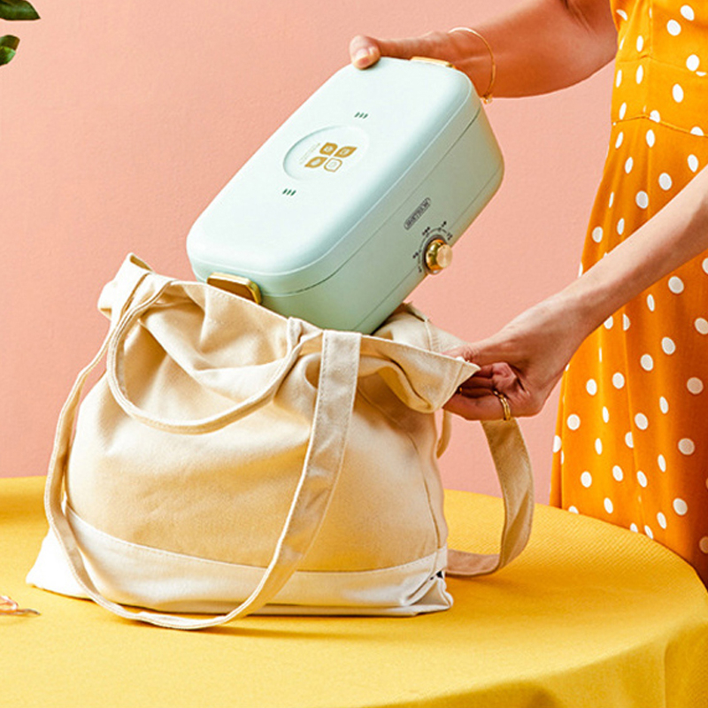 ⚡Garansi 1Tahun⚡800ML Touchscreen Luminaire Electric Lunchbox Multifunctional Electric Cooker Portable Cooker MPASI 800ml Portable Touchscreen Cooker Kerrg