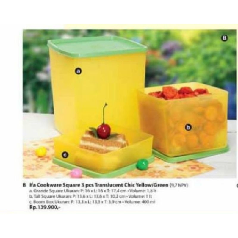 Toples makanan Grande square ifa