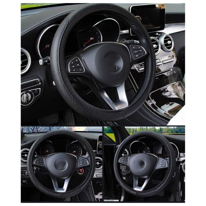 CARSOON Cover Setir Mobil Bahan Kulit Steering wheel Cover - RZ503