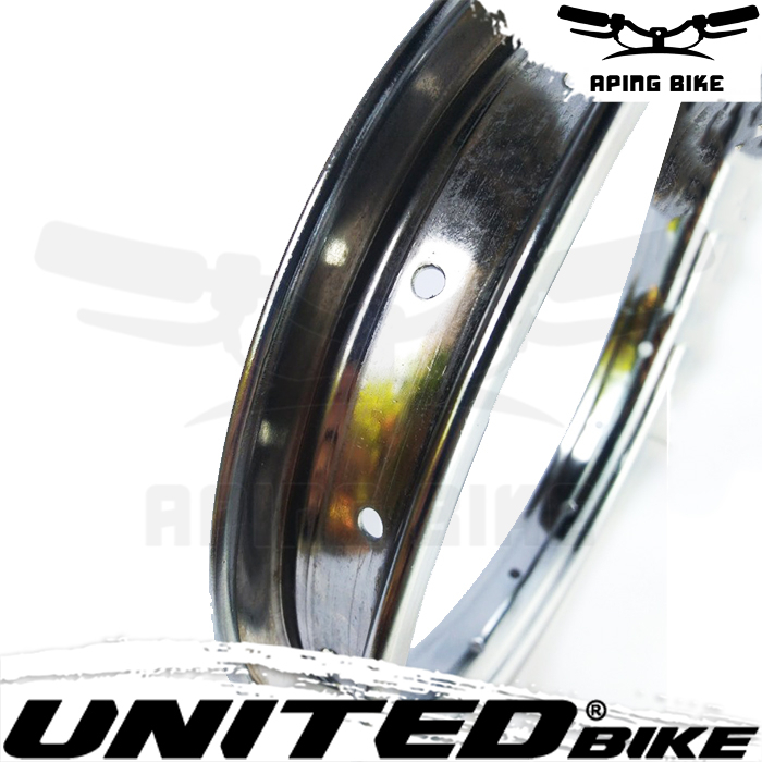 Velg Besi United 12 16H Chrome Rims Sepeda Pelek Aloy Sepeda Anak